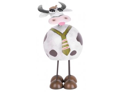 Dekorácia MagicHome Mecco, Krava, plech, kývajúca, 16x13x28 cm  + praktický pomocník k objednávke