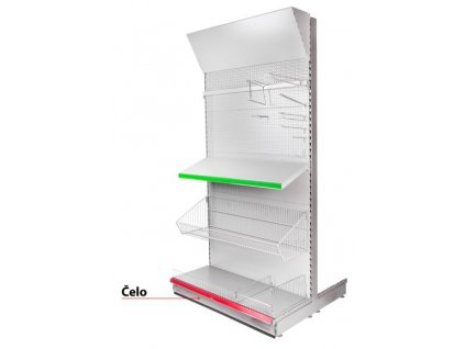 Čelo Racks H11 665 mm - okopový plech s gumenou lištou *S*  + praktický pomocník k objednávke