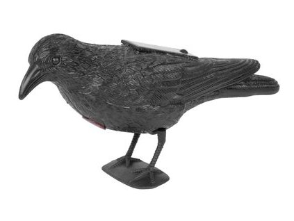 Plašič vtákov Havran čierny, solárny, zvuk  + praktický pomocník k objednávke