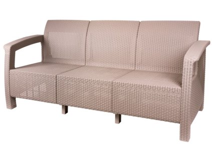 Sedačka ARUBA3, sivá, bez sedáka  + praktický pomocník k objednávke