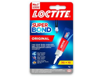 Lepidlo Loctite Super Bond Original, 4 g  + praktický pomocník k objednávke