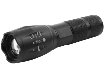 Svietidlo Strend Pro Flashlight FL001, T6 150 lm, AluBody, ZOOM, 2200 mAh, power bank, USB nabíjanie  + praktický pomocník k objednávke