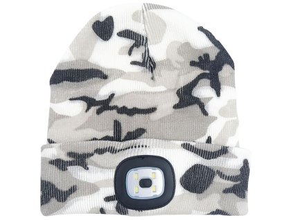 Čiapka Strend Pro Albacore kamufláž sivá L, 4x SMD LED, USB nabíjanie  + praktický pomocník k objednávke