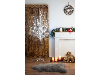 Strom MagicHome Cherry Tree, 180 cm, biely, LED studená biela, 230 V, IP44, exteriér  + praktický pomocník k objednávke