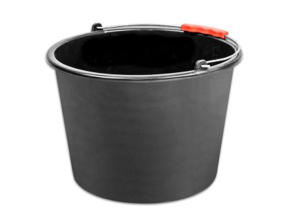 Vedro ReCycled. 20 lit, stavebné, plast, plastový úchyt, čierne  + praktický pomocník k objednávke