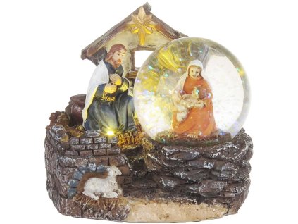 Dekorácia MagicHome Vianoce, Betlehem, 2 LED teplá biela, 2xAAA, interiér, 11x9,50x10 cm., sellbox 6 ks  + praktický pomocník k objednávke