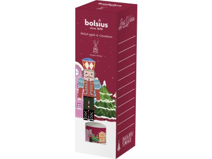 Difúzer Bolsius Luskáčik, Vianoce, get cosy, vôňa pečené jablko a škorica, 30 ml  + praktický pomocník k objednávke