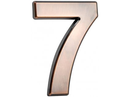 Číslo MagicHome "7" domové, s lepiacou páskou, bronzové, popisné, 70x100 mm, ABS  + praktický pomocník k objednávke