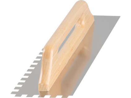 Hladítko Strend Pro Premium, HardWood, drevená rúčka, 480x130 mm, e12 mm, 0,7 mm, rovné, nerez  + praktický pomocník k objednávke