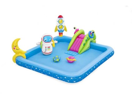 Bazénik Bestway. 53126, Little Astronaut, detský, nafukovacie ihrisko, 228x206x84 cm  + praktický pomocník k objednávke