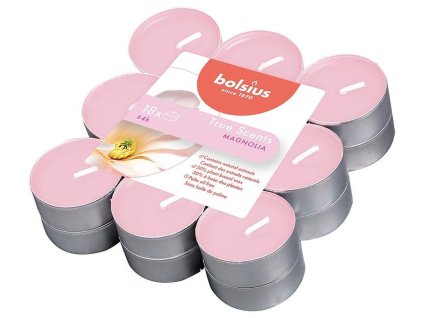 Sviečky Bolsius Tealight True Scents, čajové, vonné, magnólia, bal. 18 ks  + praktický pomocník k objednávke
