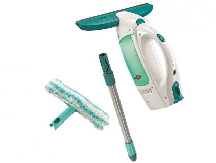 Čistič okien LEIFHEIT 51003 Window cleaner, s tyčou 43 cm, mop a vysávač na okná, akumulátorový  + praktický pomocník k objednávke