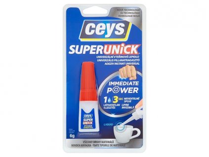 Lepidlo Ceys SUPERUNIC IMMEDATE POWER, sekundové, 6 g  + praktický pomocník k objednávke