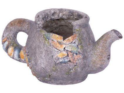 Dekorácia MagicHome, Črepník - kvetináč, mozaika, keramika, 28,5x15,5x15 cm  + praktický pomocník k objednávke
