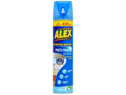Čistič Alex, proti prachu Jasmín, aerosol, sprej 400 ml  + praktický pomocník k objednávke