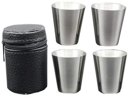 Štamperlíky MagicHome, sada, nerez, v koženkovom puzdre, 4x30 ml  + praktický pomocník k objednávke