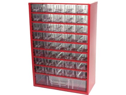 Skrinka 40 M, kovová, 155 x 306 x 442 mm, červená  + praktický pomocník k objednávke