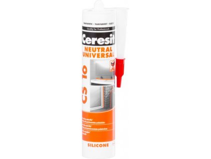 Silikón Ceresit CS16, transparent, neutrálny-univerzálny, 280 ml  + praktický pomocník k objednávke
