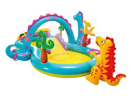 Bazénik Intex 57135, Dinoland play center, detský, nafukovacie detské ihrisko, 302x229x112 cm  + praktický pomocník k objednávke