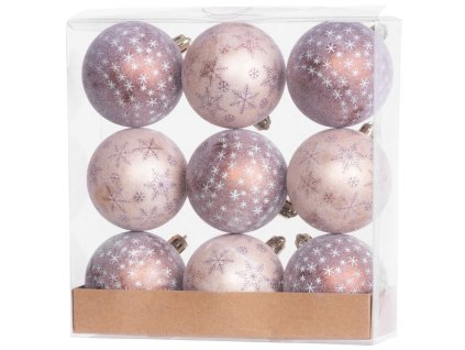 Gule MagicHome Vianoce, 9 ks, bronzové, matné, s dekoráciou, na vianočný stromček, 6 cm  + praktický pomocník k objednávke