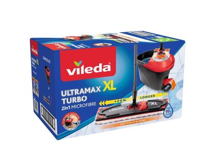 Súprava upratovacia Vileda Ultramax XL TURBO mop na podlahy + vedro + grátis hlavica PET  + praktický pomocník k objednávke