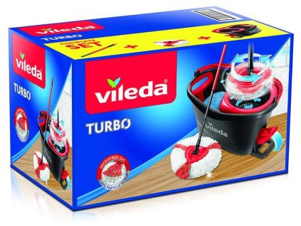 Súprava upratovacia Vileda TURBO 2v1, rotačný mop na podlahy + vedro, s darčekom  + praktický pomocník k objednávke