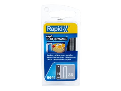 Spony RAPID 36, 14 mm, sponky do sponkovačky, spony na káble, bal. 864 ks  + praktický pomocník k objednávke