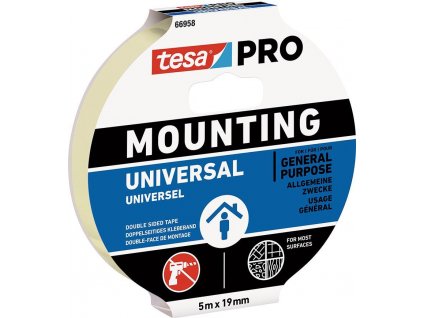 Páska tesa Mounting PRO Universal, montážna, obojstranná, lepiaca, 19 mm, L-5 m  + praktický pomocník k objednávke