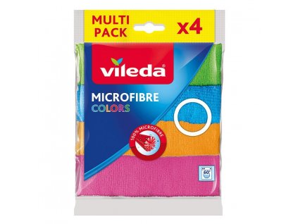 Handrička Vileda Microfibre Colors, mikrovlákna, bal. 4 ks  + praktický pomocník k objednávke