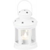 Lampáš MagicHome Vianoce, biely, s LED sviečkou, 10x15/20 cm  + praktický pomocník k objednávke