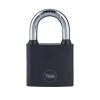 Zámok Yale Y111B/38/121/1, visiaci, železný, čierny, 38 mm, 3 kľúče  + praktický pomocník k objednávke