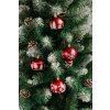 Gule MagicHome Vianoce, 12 ks, 6 cm, červené s bielym ornamentom, na vianočný stromček  + praktický pomocník k objednávke