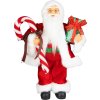 Dekorácia MagicHome Vianoce, Santa, s darčekom, červený, 45 cm  + praktický pomocník k objednávke