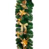 Dekorácia MagicHome Vianoce, girlanda, zlatá, 200 cm  + praktický pomocník k objednávke