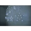 Reťaz MagicHome Vianoce Curtain, 138x LED studená biela, s hviezdami, 230V, 8 funkcií, osvetlenie, L-220x60/90 cm  + praktický pomocník k objednávke