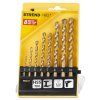 Sada vrtákov Strend Pro FD023, 8 dielna, 3-10 mm, TiN, do muriva  + praktický pomocník k objednávke