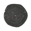 Snura sporáková plochá 12 mm, 2.5 m, pod sklo, plochá, grafitová + praktický Darček k objednávke