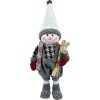 Dekoracia MagicHome, Snehuliak chlapec s lyžami, 60 cm + praktický Darček k objednávke