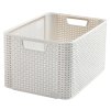 Košík Curver® STYLE L, krémový, 44x23x33 cm + praktický Darček k objednávke