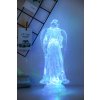Dekorácia MagicHome Vianoce, Anjel, LED, meniaca farby, s plávajúcimi trblietkami, PE, 3xAAA, 10x25 cm  + praktický pomocník k objednávke