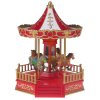 Dekorácia MagicHome Vianoce, Kolotoč, 4 LED meniace farby, s melódiami, 3xAA, interiér, 18,30x20x23,50 cm  + praktický pomocník k objednávke