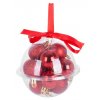 Gule MagicHome Vianoce, 12 ks, 3 cm, červené, na vianočný stromček  + praktický pomocník k objednávke