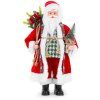 Dekorácia MagicHome Vianoce, Santa s taškou s darčekmi a stromčekom, 46 cm  + praktický pomocník k objednávke