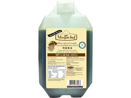 Soy Sauce Gluten Free 4,5 L Megachef