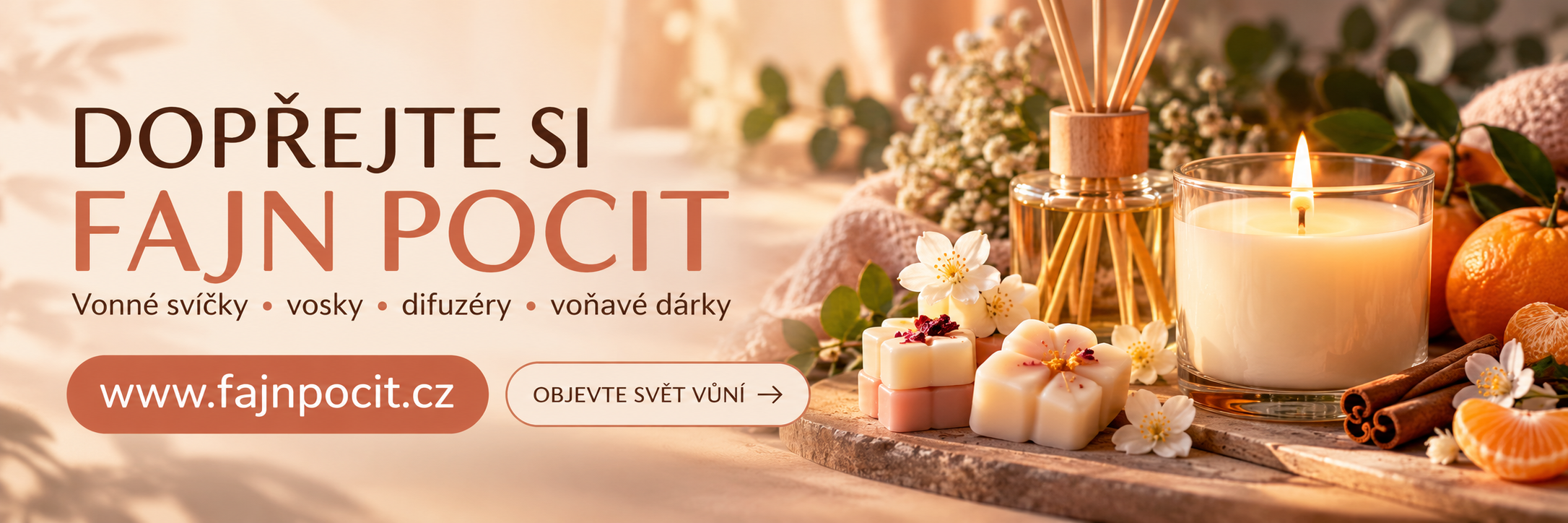 Vonné svíčky, vonné oleje, aromadifuzéry, čaje a vše ostatní pro váš fajn pocit