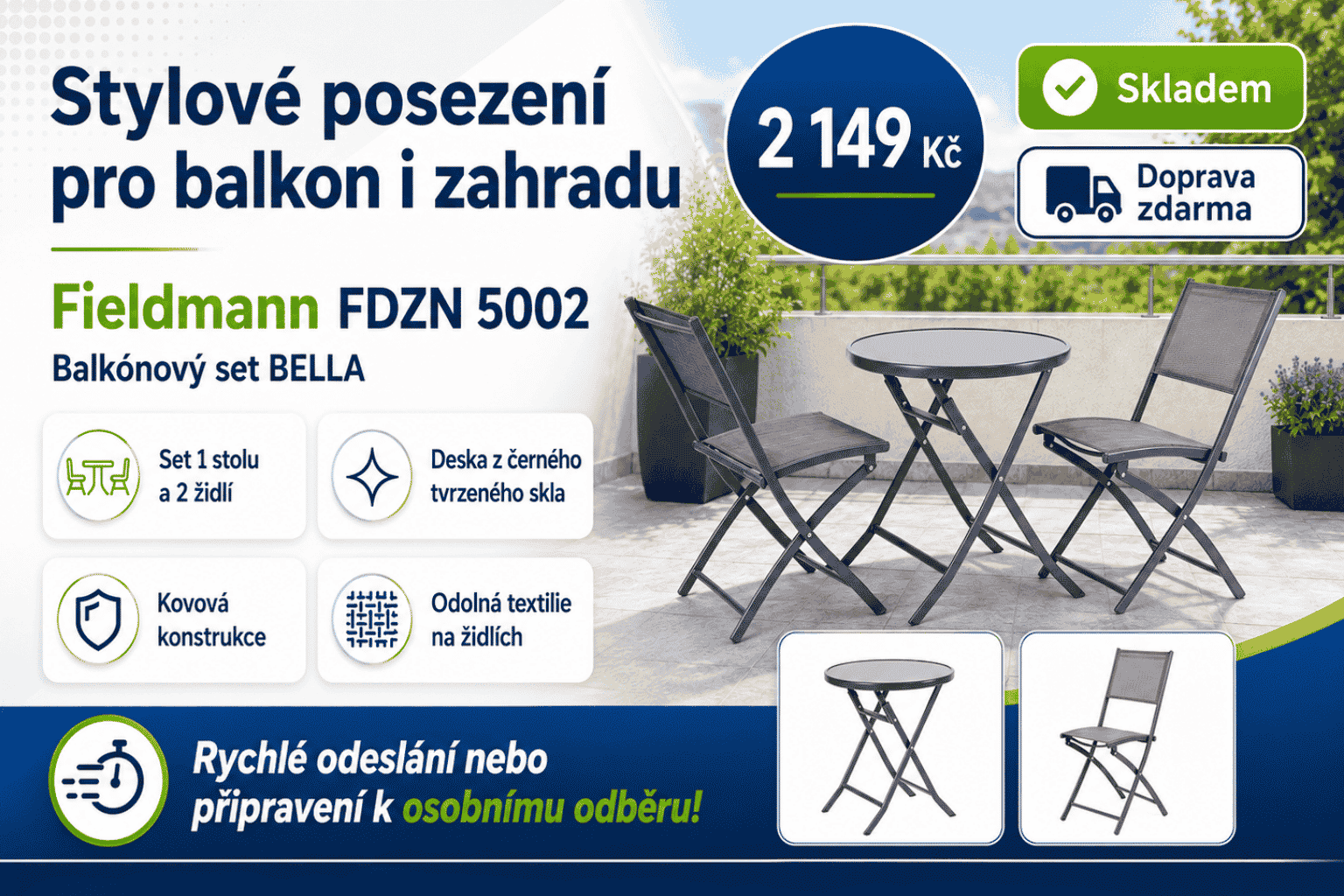 Balkonový set FDZN 5002
