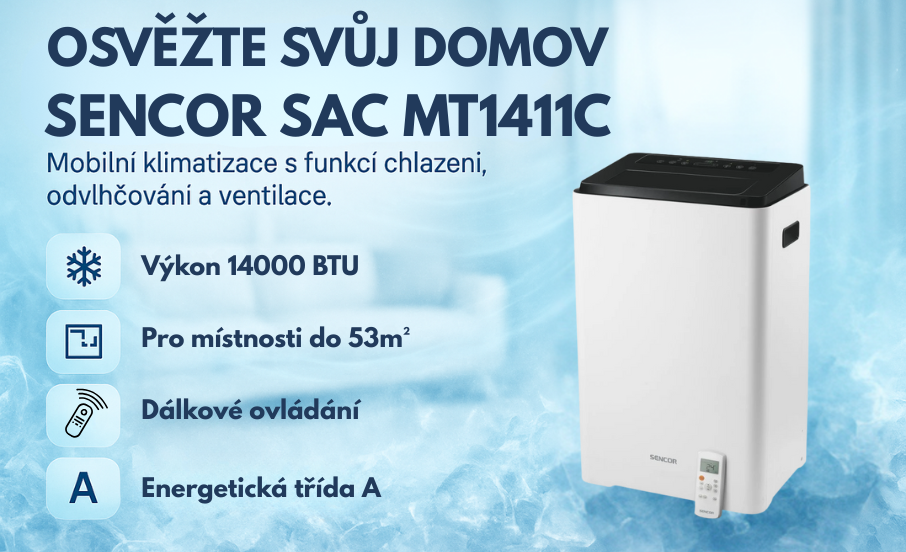 Mobilní klimatizace Sencor SAC MT1411C