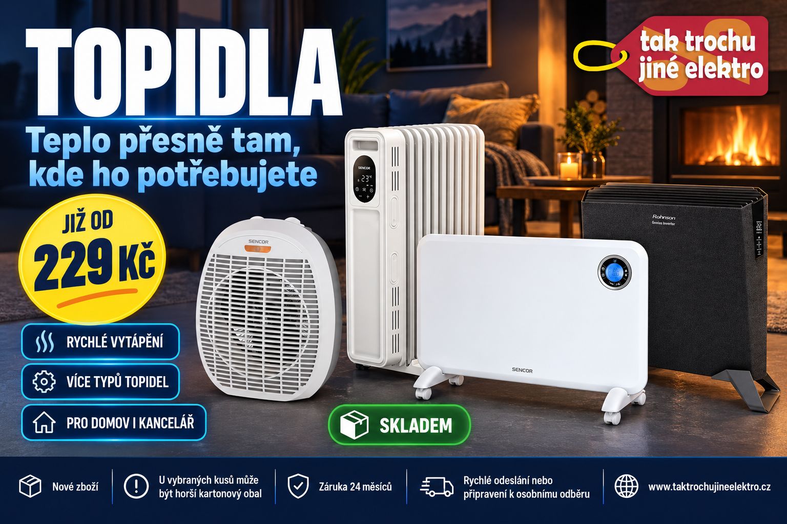 Topení a olejové radiátory