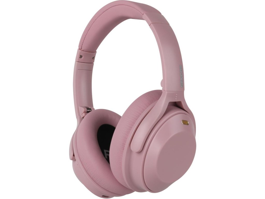 Sencor SEP CORPORATE ANC Rose – bezdrátová sluchátka s aktivním potlačením hluku (ANC)
