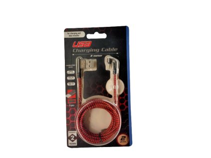 13347 usb nabijeci a synchronizacni kabel uhlovy oplet 2m iphone